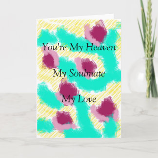 Casar la tarjeta romántica