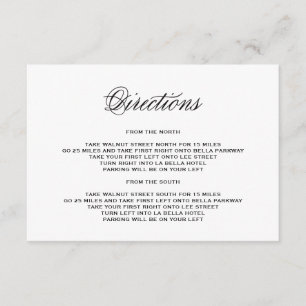 Casarse Tarjeta de cierre de dirección