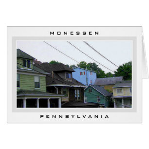 Casas coloridas en Monessen, Pennsylvania