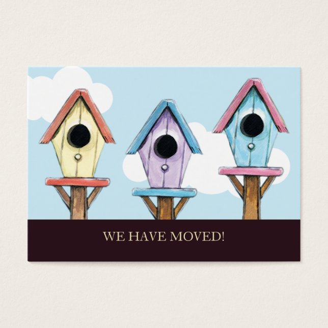 Casas de aves | Hemos Movido Mini Invitación (Frente)