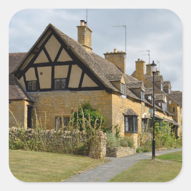 Casas de Broadway, pegatina Cotswolds (Anverso)