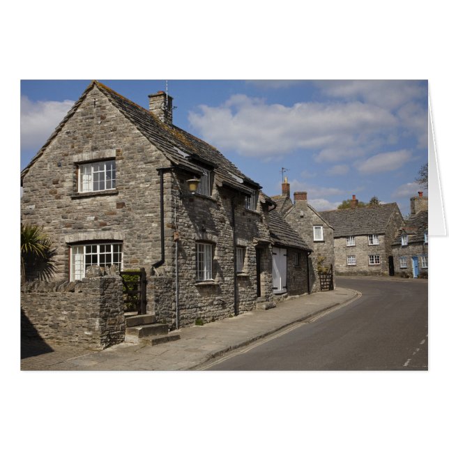 Casas de campo, pueblo del Castillo de Corfe, Dors (Anverso (Horizontal))
