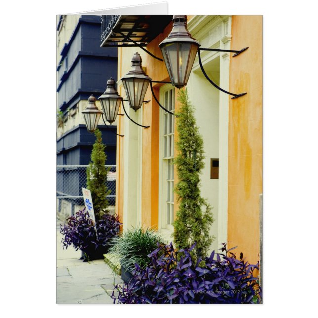 Casas de fila en una ciudad, Savannah, Georgia, EE (Frente)