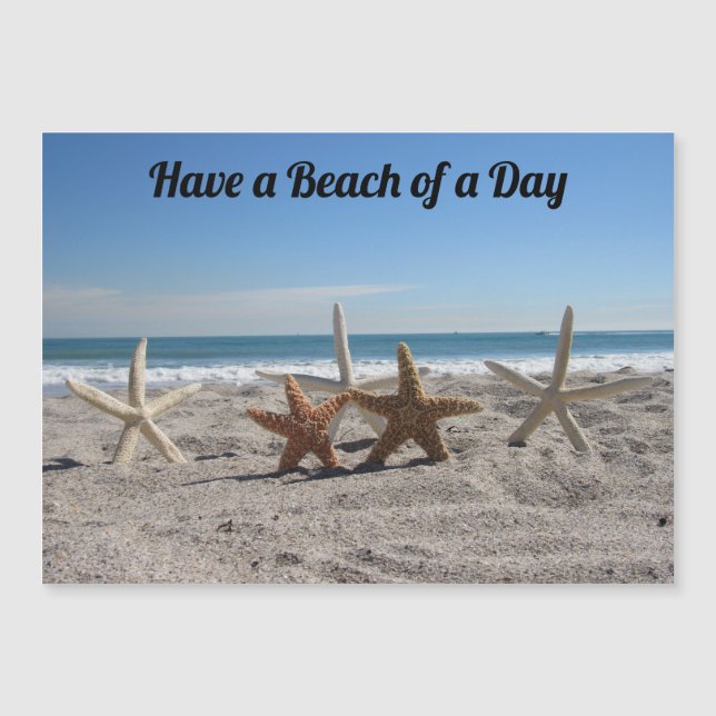 Casas de mar en la playa - Tarjeta magnética (Anverso)