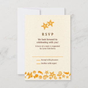 Casas de mar y Starfish Heart Summer Beach RSVP