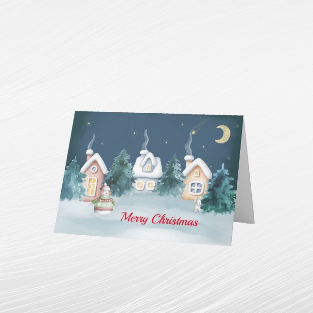 Casas de muñeco de nieve de Navidad Conejo Árboles (Subido por el creador)