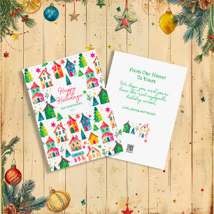 Casas de Navidad Felices Fiestas