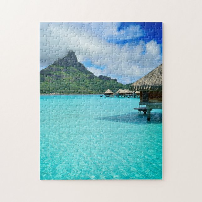 Casas de planta baja de Overwater en rompecabezas (Vertical)