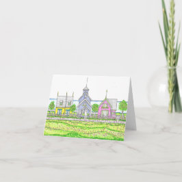 Casas de playa dobladas Notecard