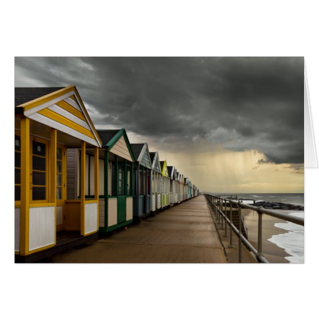 Casas De Playa En Tormenta De Verano | Southwold (Anverso (Horizontal))