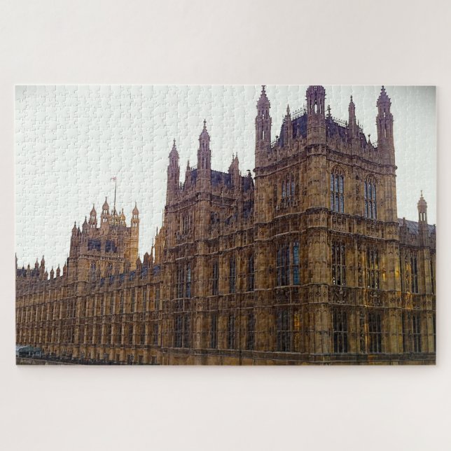 Casas del Parlamento Londres. Rompecabezas (Horizontal)