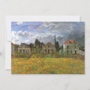 Casas en Argenteuil por Claude Monet, arte vintage