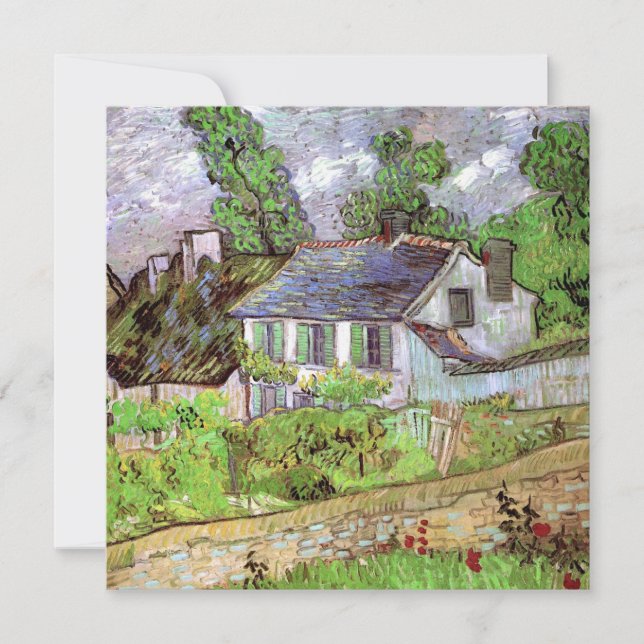 Casas en Auvers de Vincent van Gogh (Anverso)