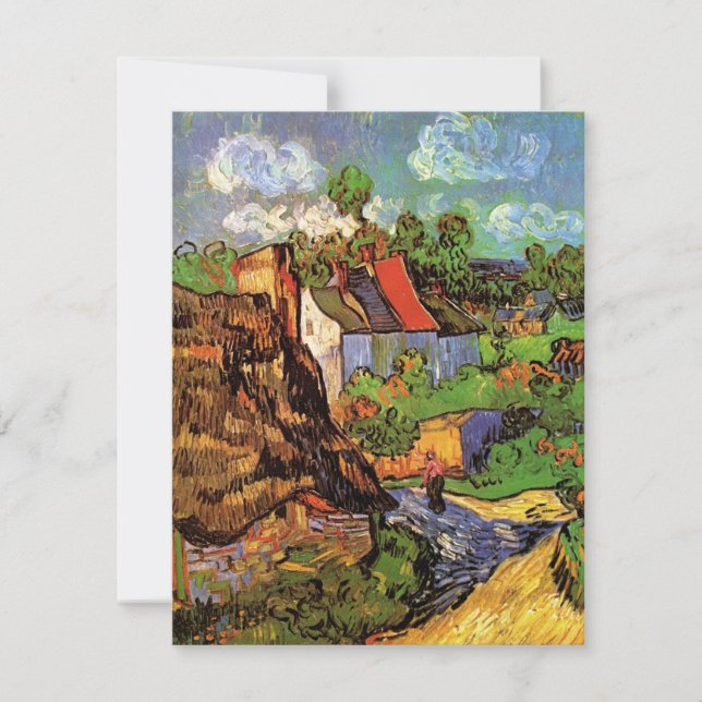 Casas en Auvers de Vincent van Gogh (Anverso)