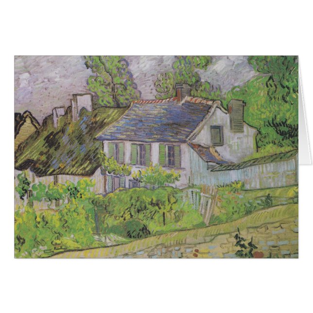 Casas en Auvers - Van Gogh (1890) (Anverso (Horizontal))