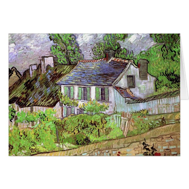 Casas en Auvers, Vincent van Gogh. (Anverso (Horizontal))