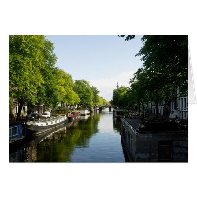Casas flotantes en el canal de Ámsterdam (Anverso (Horizontal))