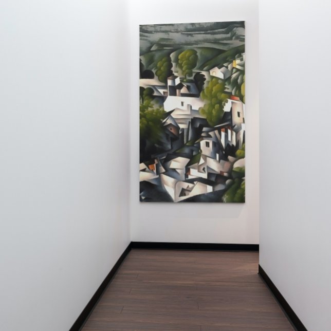 Casas griegas de la aldea Kayakoy Resumen de arte (Subido por el creador)