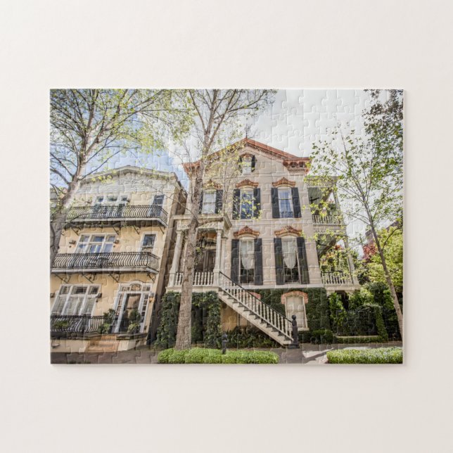 Casas históricas del rompecabezas de Savannah (Horizontal)