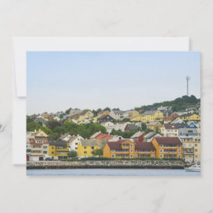 Casas Kristiansund Noruega Tarjeta