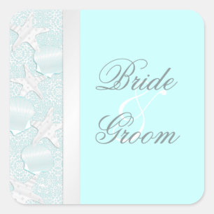 Casas marinas de bodas de playa y Pegatinas de Sta