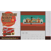 Casas Modernas de Mitad de Siglo Calendario - Gran