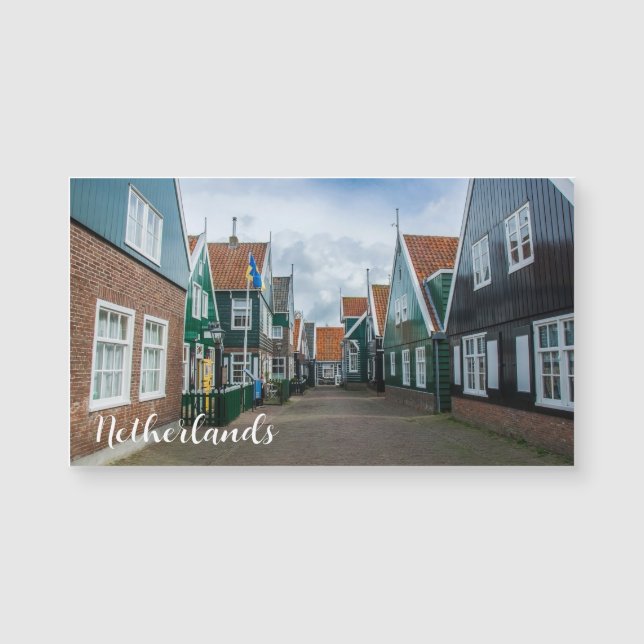 Casas tradicionales de madera en el pueblo de Mark (Anverso)