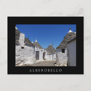 Casas Trulli, Alberobello, postal negra de Puglia