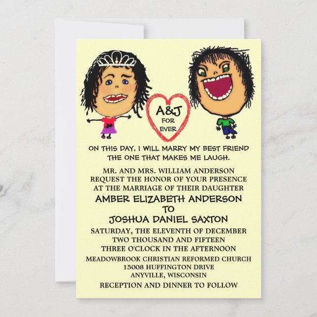 Cásate con mi invitación a la boda de BFF (Anverso)