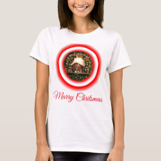 Cásate con Navidad en la camiseta