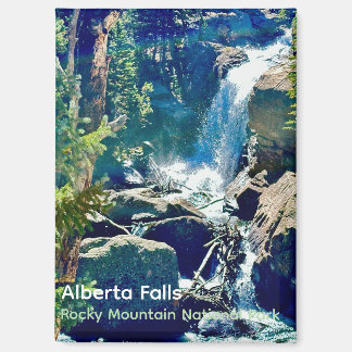 Cascada Alberta, Rocky Mountain National Park Imán