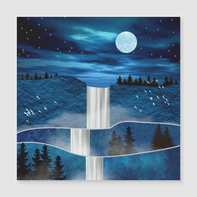 Cascada azul (Anverso)