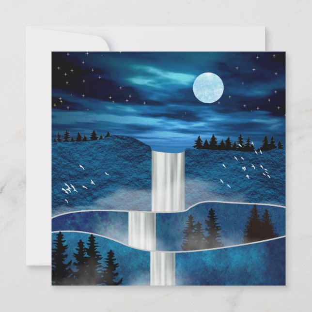 Cascada azul (Anverso)