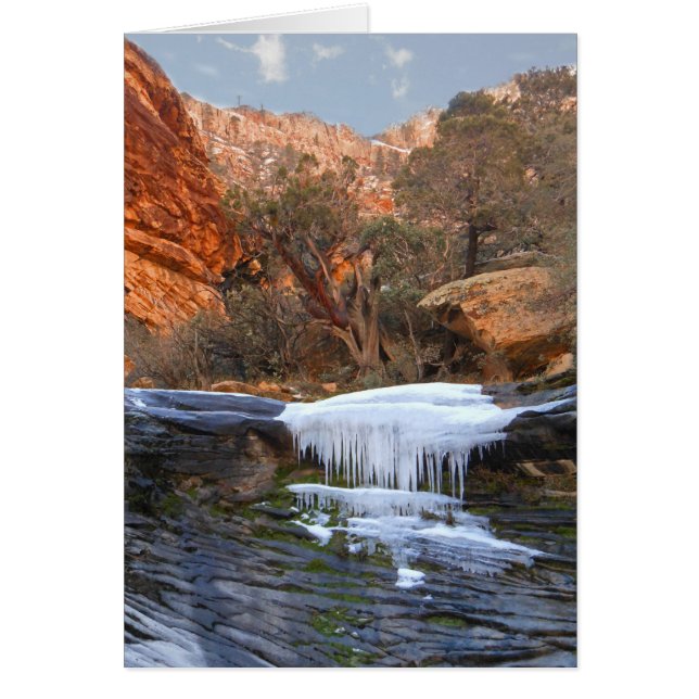 Cascada congelada, Las Vegas, NV, Blanc Interior (Frente)
