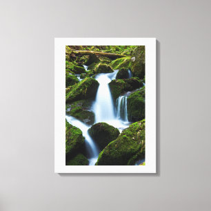 Cascada de arte de lienzo