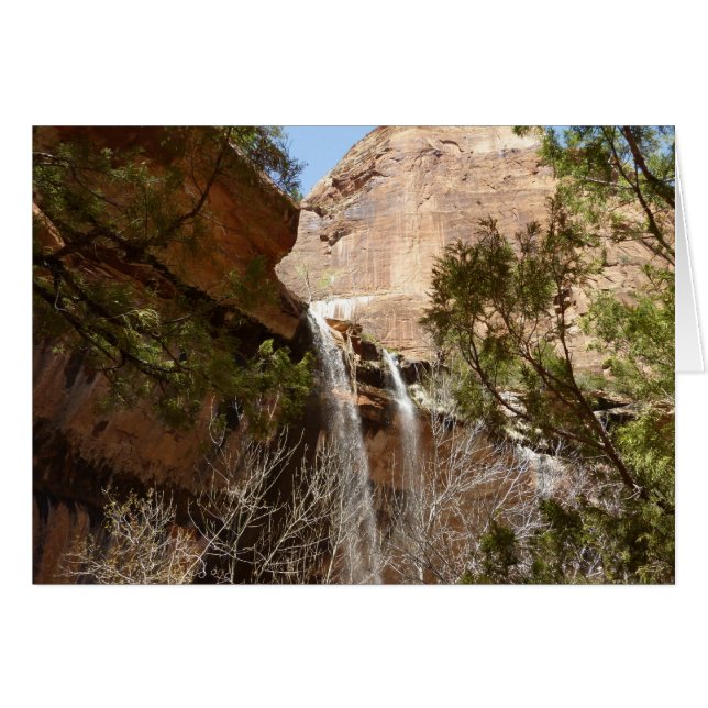 Cascada de Emerald Pool I del Parque Nacional Zion (Anverso (Horizontal))