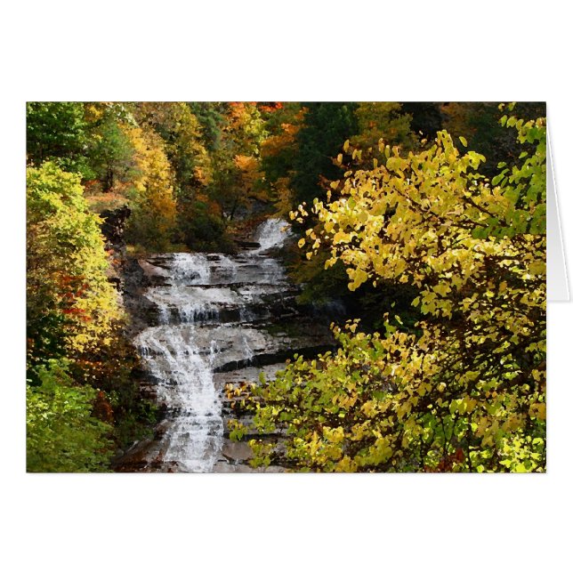 Cascada de otoño (Anverso (Horizontal))