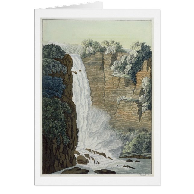 Cascada de Tequendama en el río de Bogotá, (Frente)