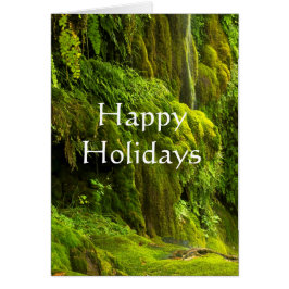 Cascada de vacaciones verdes y felices