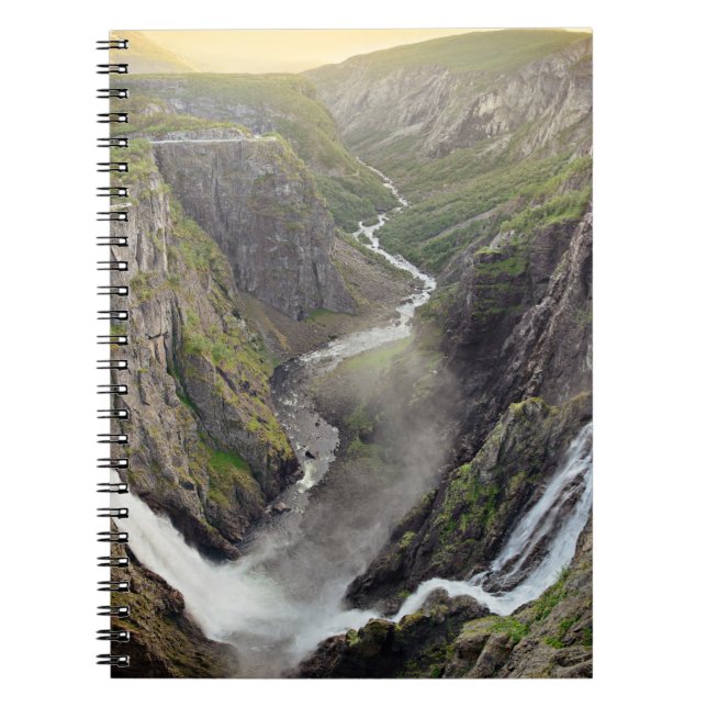 Cascada de Voringsfossen en el cuaderno de Noruega (Frente)