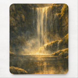 Cascada del Bosque Oculto - Alfombrilla de ratón