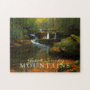 Cascada del otoño - rompecabezas de Great Smoky