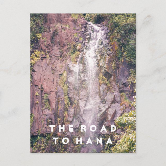 Cascada en camino a Hana | Tarjeta postal (Anverso)