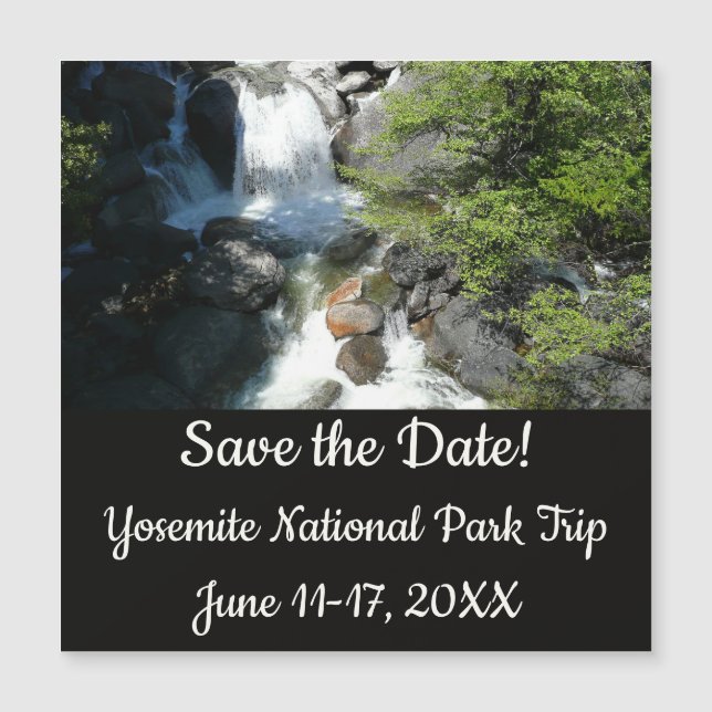 Cascada en el Parque Nacional Yosemite (Anverso)