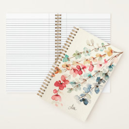 Cascada floral - Cuaderno espiral