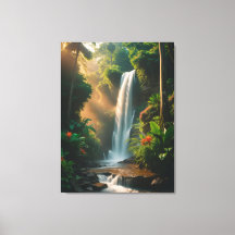 Cascada Mystic Jungle – Arte en lienzo de serena c