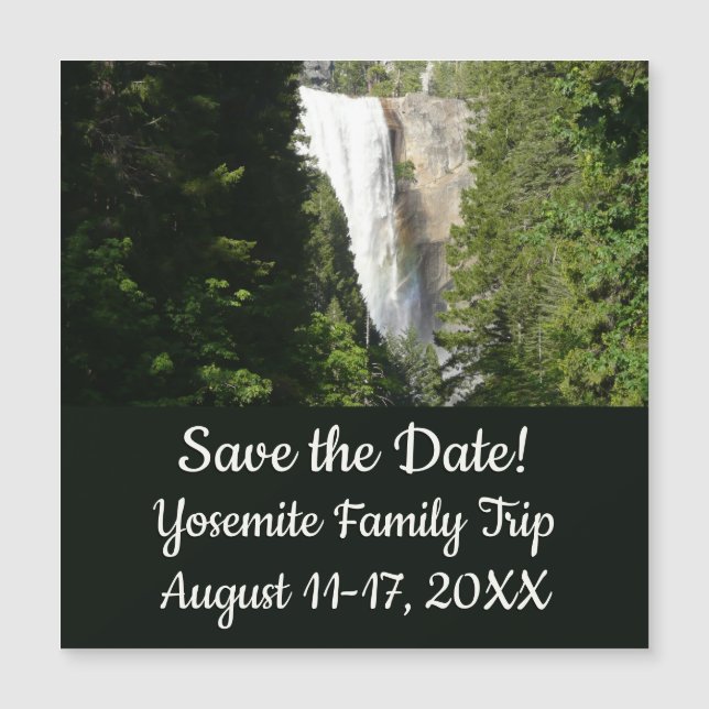 Cascada Vernal II en el Parque Nacional Yosemite (Anverso)
