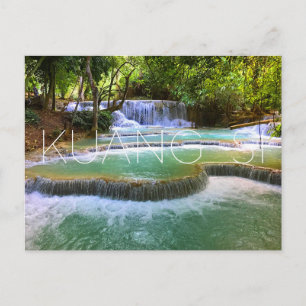 Cascadas de Kuang Si, postal de Laos