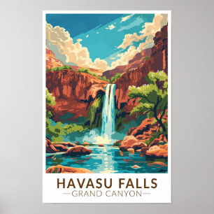 Cascadas Havasu Gran Cañón Viajes Arte Vintage