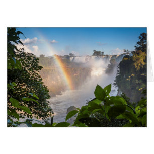 Cascadas Iguazú con arcoiris, Argentina